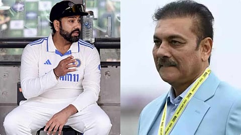 রোহিত শর্মা ও রবি শাস্ত্রী