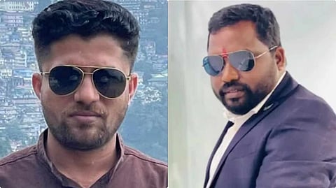 মুকেশ চন্দ্রাকর (বামদিকে) সুরেশ চন্দ্রাকর (ডানদিকে)