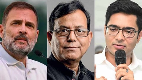 রাহুল গান্ধী, মহম্মদ সেলিম এবং অভিষেক ব্যানার্জি