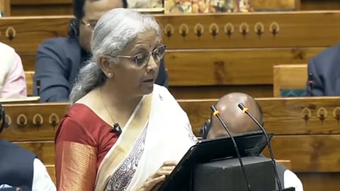 বাজেট পেশ করছেন নির্মলা সীতারমন