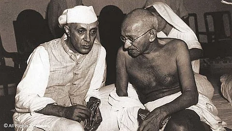 জহরলাল নেহরু এবং মহাত্মা গান্ধী