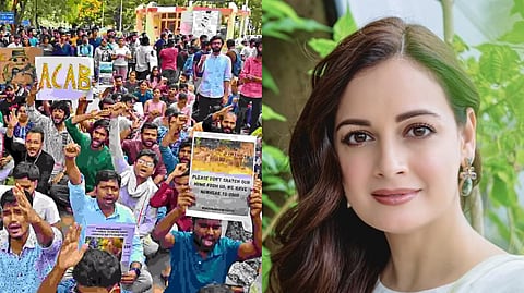 জীববৈচিত্র্য নষ্ট করে উন্নয়নের অর্থ হল ধ্বংস! হায়দ্রাবাদে আন্দোলনরত পড়ুয়াদের সমর্থন দিয়া মির্জার