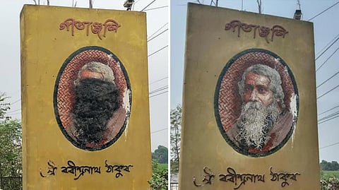 রবীন্দ্রনাথের ম্যুরালে কালি