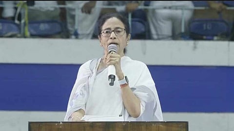 নেতাজি ইন্ডোরে মুখ্যমন্ত্রী মমতা বন্দ্যোপাধ্যায়