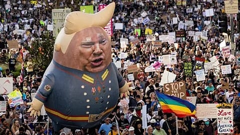 ট্রাম্প বিরোধী বিক্ষোভ