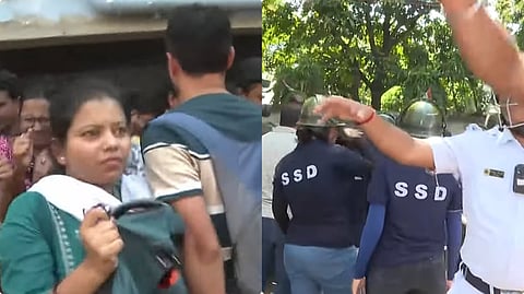 কসবায় বিক্ষোভরত চাকরিহারারা