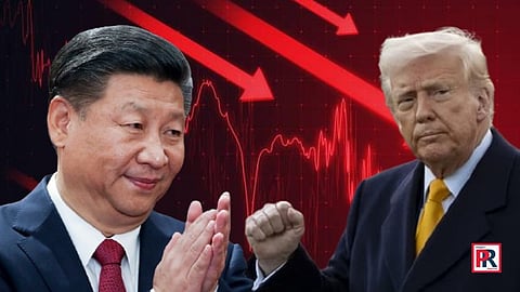 চিনের প্রেসিডেন্ট জিং জিনপিং ও মার্কিন প্রেসিডেন্ট ডোনাল্ড ট্রাম্প