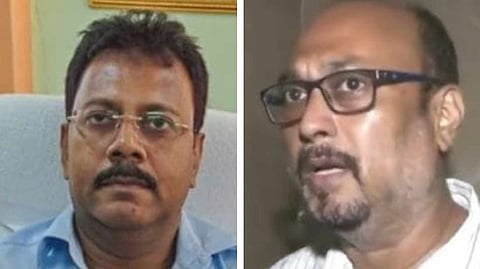 সন্দীপ ঘোষ (বাঁদিকে) এবং আখতার আলি (ডানদিকে)