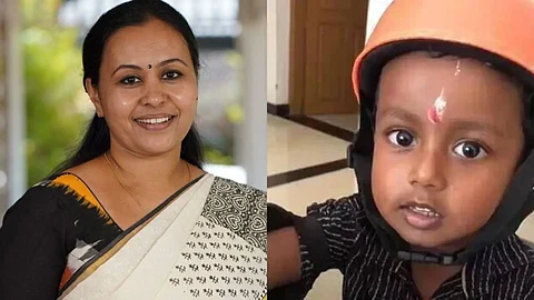 মন্ত্রী বীণা জর্জ এবং ভাইরাল হওয়া শিশু শঙ্কু