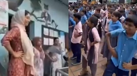 স্কুলের পোশাকেই কেরালার স্কুলে জুম্বা ক্লাস