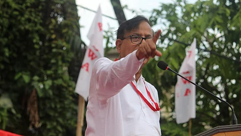 জনসভায় সিপিআইএম রাজ্য সম্পাদক মহম্মদ সেলিম