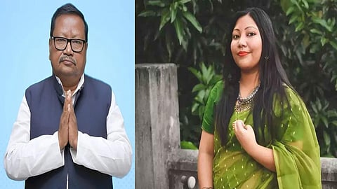প্রাক্তন মন্ত্রী পরেশ অধিকারী এবং তাঁর কন্যা অঙ্কিতা