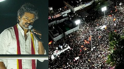 কারুরে থালাপতি বিজয়ের জনসভা