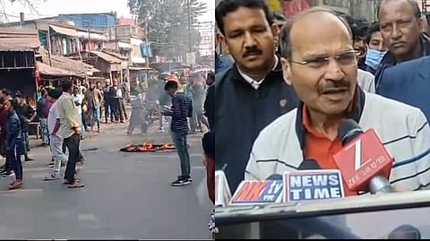 বেলডাঙায় লাঠিচার্জ করে অবরোধ তুলল পুলিশ