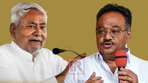 বিহারের মুখ্যমন্ত্রী নীতিশ কুমার এবং পশ্চিমবঙ্গ বিজেপি সভাপতি শমীক ভট্টাচার্য