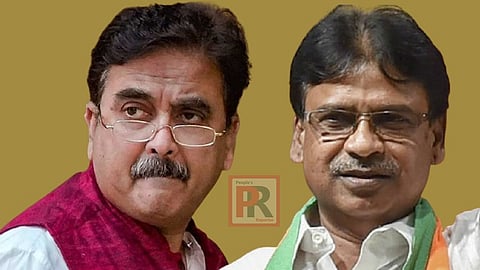 বিজেপি সাংসদ অভিজিৎ গঙ্গোপাধ্যায় ও খগেন মুর্মু