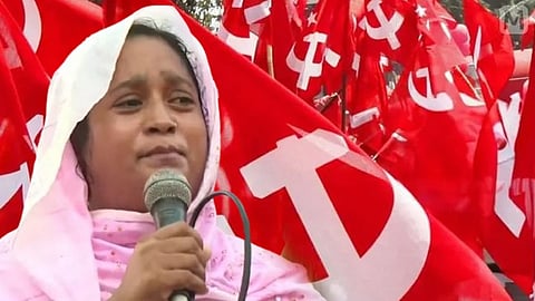 নিহত তামান্নার বাম কালীগঞ্জ কেন্দ্রের সিপিআইএম প্রার্থী সাবিনা ইয়াসমিন