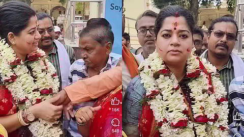 প্রচারে বিজেপি প্রার্থী মৌমিতা বিশ্বাস মিশ্র