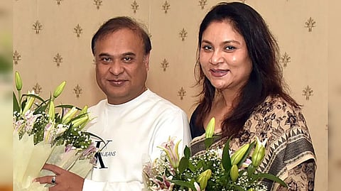 মুখ্যমন্ত্রী হিমন্ত বিশ্ব শর্মা এবং তাঁর স্ত্রী