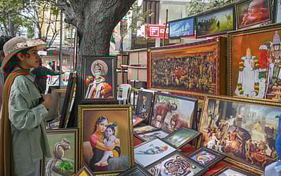 ಚಿತ್ರಸಂತೆಯಲ್ಲಿದ್ದ ಚಿತ್ರಗಳು ಕಲಾಪ್ರೇಮಿಗಳನ್ನು ಆಕರ್ಷಿಸುತ್ತಿದ್ದವು