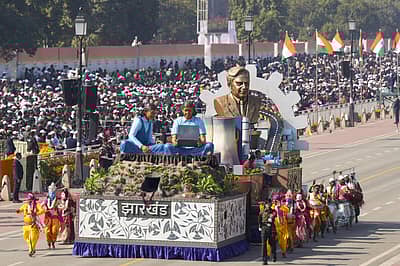 ಕರ್ತವ್ಯಪಥದಲ್ಲಿ ನಡೆದ ಗಣರಾಜ್ಯೋತ್ಸವ ಪಥಸಂಚಲನದಲ್ಲಿ ಸಾಗಿದ ಜಾರ್ಖಂಡ್ನ ಸ್ತಬ್ಧಚಿತ್ರ