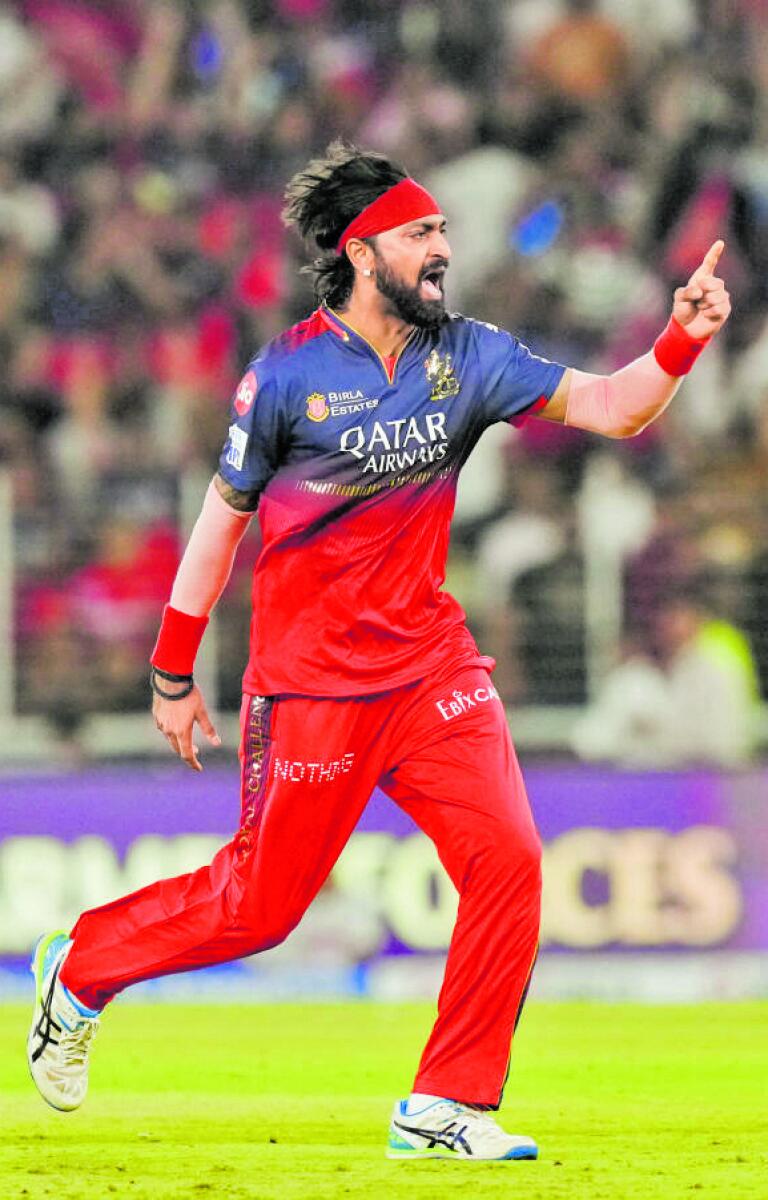 ವಿಕೆಟ್ ಪಡೆದ ಸಂಭ್ರಮದಲ್ಲಿ ಕೃಣಾಲ್ ಪಾಂಡ್ಯ –ಪಿಟಿಐ ಚಿತ್ರ