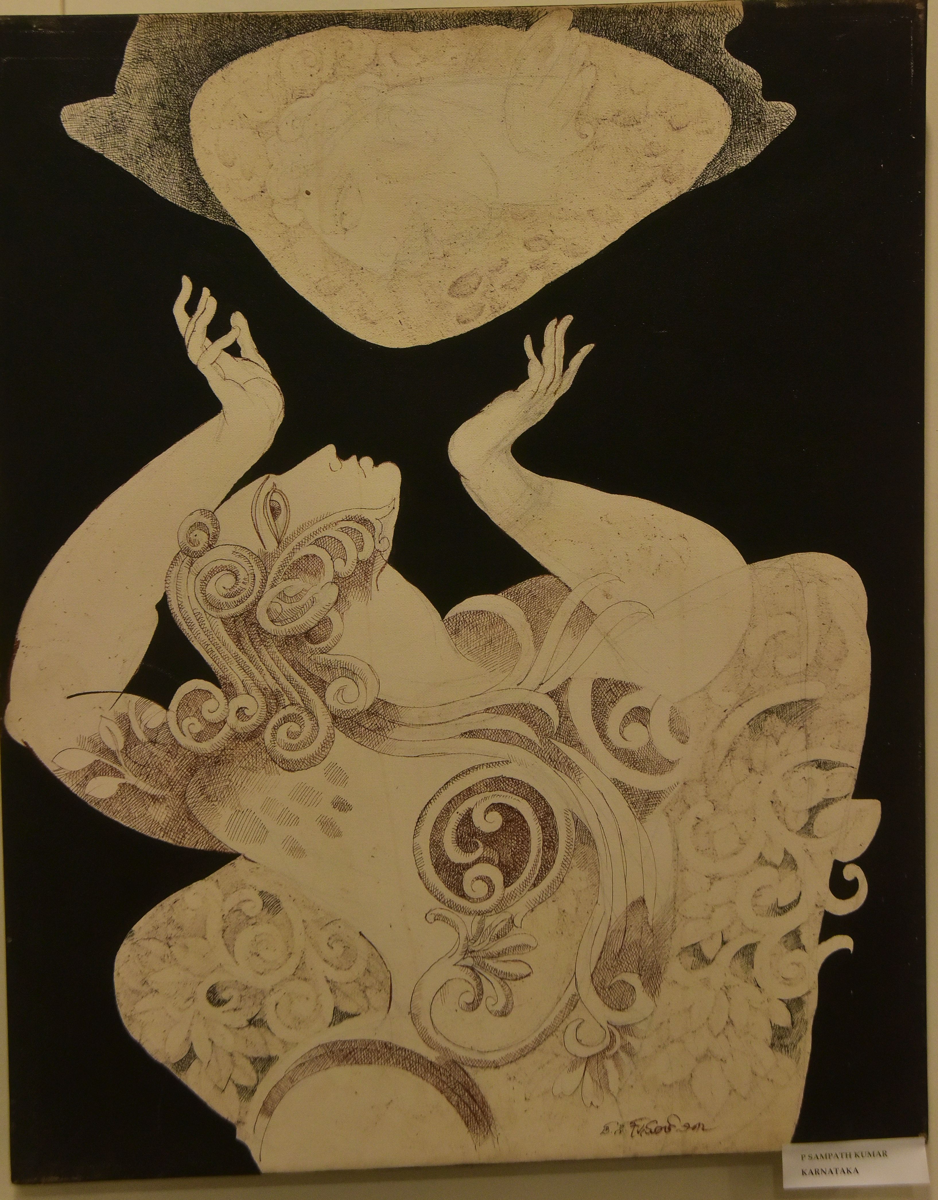 ಲಲಿತಕಲಾ ಅಕಾಡೆಮಿ ಅಧ್ಯಕ್ ಪ.ಸ. ಕುಮಾರ್ ಅವರ ಕೃತಿ