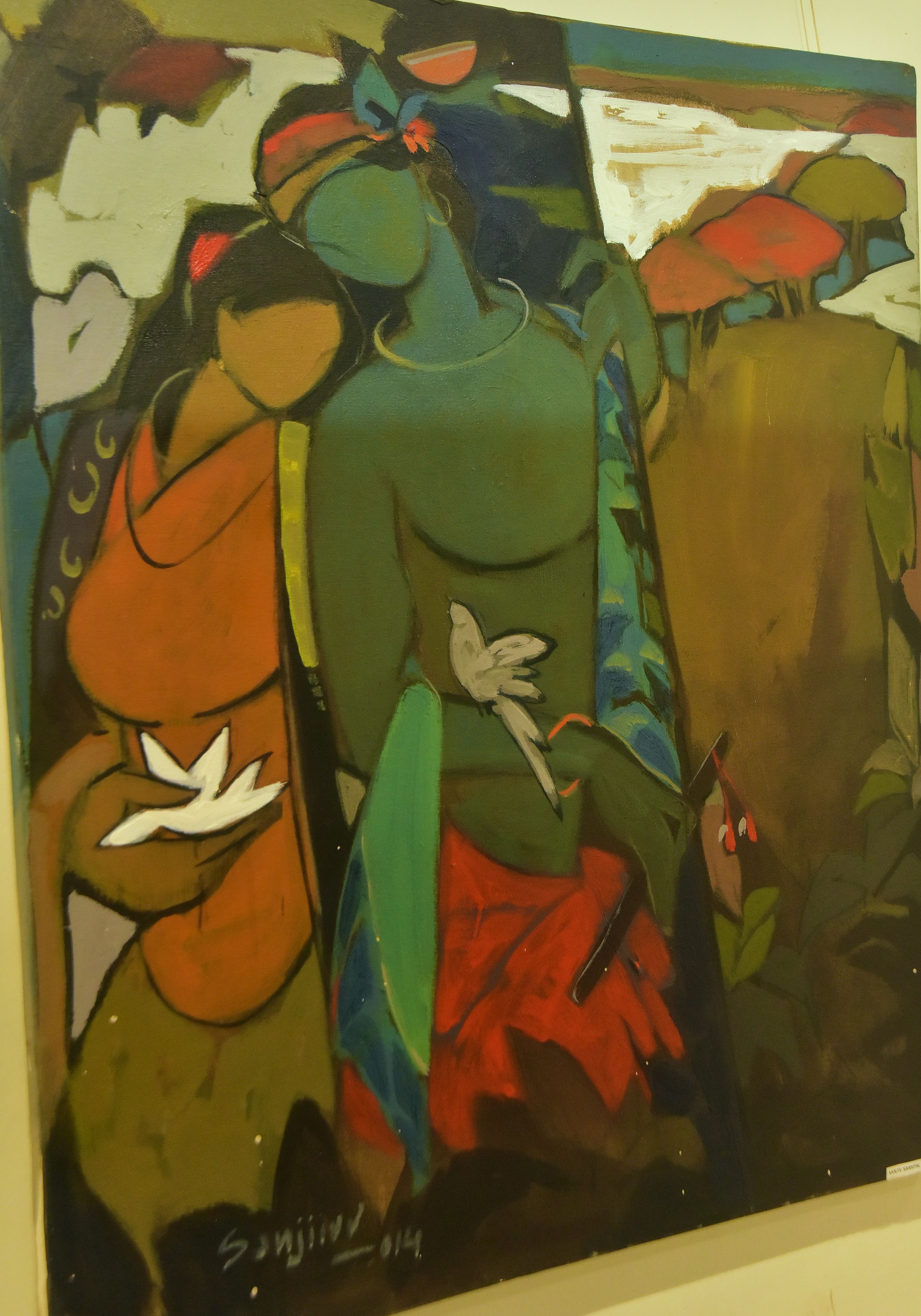 ಸಂಜೀವ್ ಸಕ್ಪಾಲ್ ಅವರ ರಾಧಾಕೃಷ್ಣ ಕಲಾಕೃತಿ