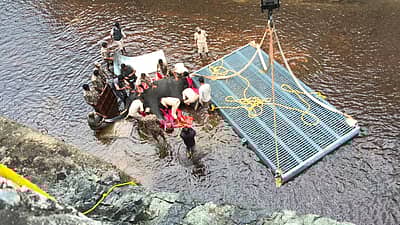100ಕ್ಕೂ ಅಧಿಕ ಮಂದಿ ಕಾರ್ಯಾಚರಣೆ ನಡೆಸಿದರು.