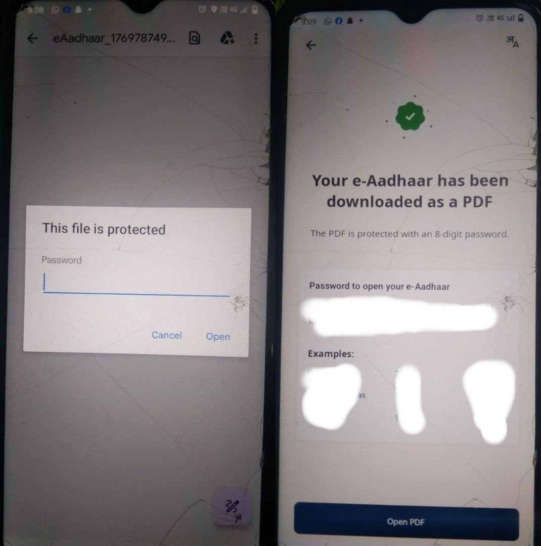 download aadhaar , ಆಯ್ಕೆ ಮಾಡಿಕೊಂಡು ಎಲ್ಲೆಡೆ ಯಾವಾಗ ಬೇಕಾದರೂ ಡೌನ್ಲೋಡ್ ಮಾಡಿಕೊಳ್ಳಬಹುದು. ಆಧಾರ್ ಪಿಡಿಎಫ್ ಗೆ ಸುರಕ್ಷಿತ ಪಾಸ್ವರ್ಡ್ ರಚಿಸುವ ಅವಕಾಶವಿದೆ.