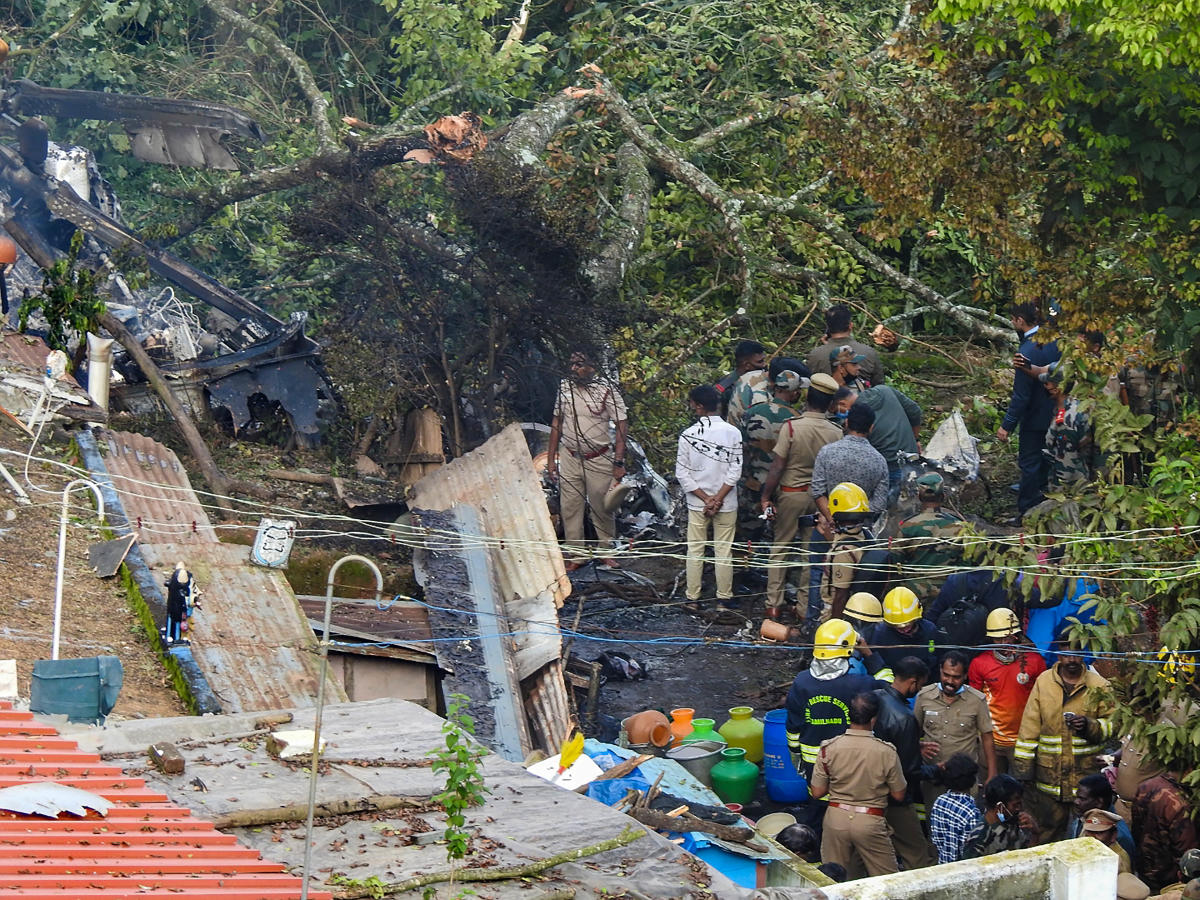 ಹೆಲಿಕಾಪ್ಟರ್ ಪತನಗೊಂಡಿದ್ದ ಸ್ಥಳ