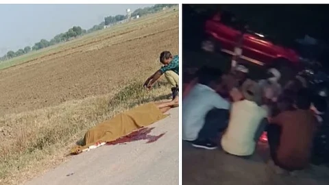 ट्रैक्टर से कुचलकर 40 वर्षीय किसान की मौत