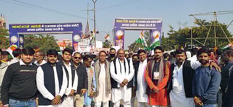 मंहगाई हटाओ जन जागरण महारैली में घनश्याम सिंह ने की भागीदारी