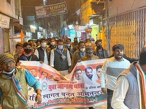 NSUI प्रदेश अध्यक्ष एवं उपाध्यक्ष पहुंचे दतिया