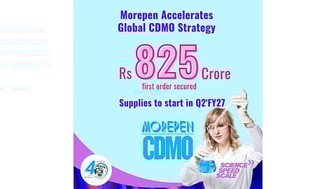 मोरेपेन को ₹825 करोड़ का वैश्विक सौदा प्राप्त हुआ, उच्च-विकास CDMO सेगमेंट में विस्तार