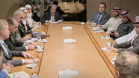 هيئة الاستثمار السورية خلال اجتماعهم مع وفد "أجدان" السعودية