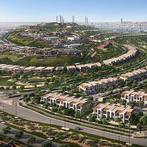 مجسم مشروع "نوايف فيلج" التابع لـ"مدن القابضة" في جزيرة الحديريات