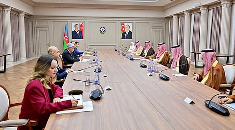 جانب من الاجتماع المشترك بين وفدي المملكة وأذربيجان