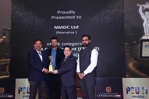NMDC felicitated at the Governance Now 9th PSU Awards
