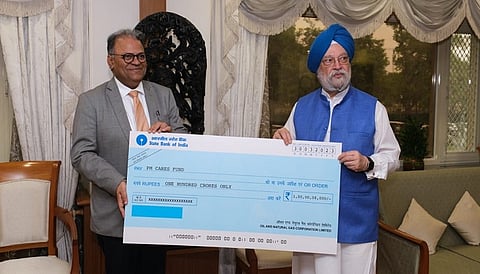 ONGC contributes Rs 100 crores to PM CARES Fund