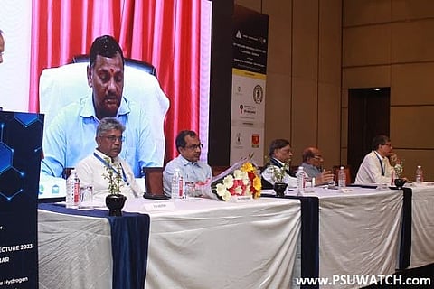 Coal Secretary Amrit Lal Meena addressing the 62nd Holland Memorial Lecture virtually in New Delhi on Saturday.