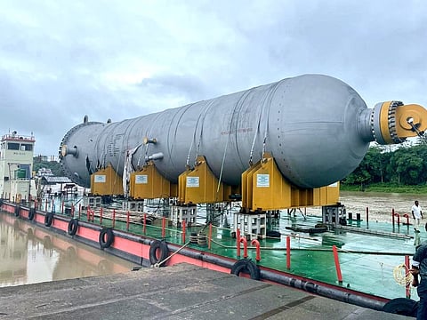 First Over Dimensional Cargo for Numaligarh Refinery's Expansion transported via waterways: Sonowal