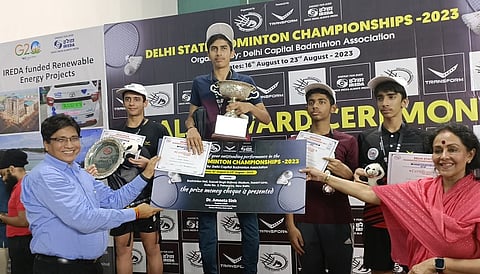 IREDA CMD honors winners of “Delhi State Badminton Championships 2023"
