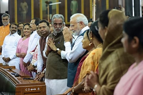 PM Modi expressed his gratitude to all parties that supported women reservation bill