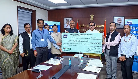 BHEL pays Rs 88 crore final dividend for FY 2022-23 to Govt