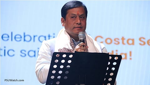 Sarbananda Sonowal, Union Minister, MoPSW flagged off the domestic sailing of the first International Cruise Liner in India