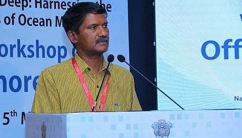 Alt="Mines Secretary VL Kantha Rao"