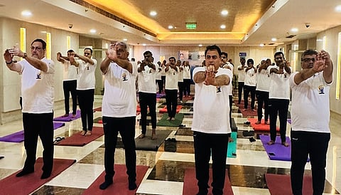 SJVN celebrates 10th International Yoga Day with great enthusiasm