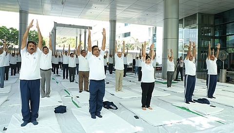 EIL celebrates 10th International Day of Yoga