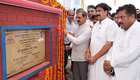 Himachal CM lays foundation stone of 10 MW solar power project at Aghlor